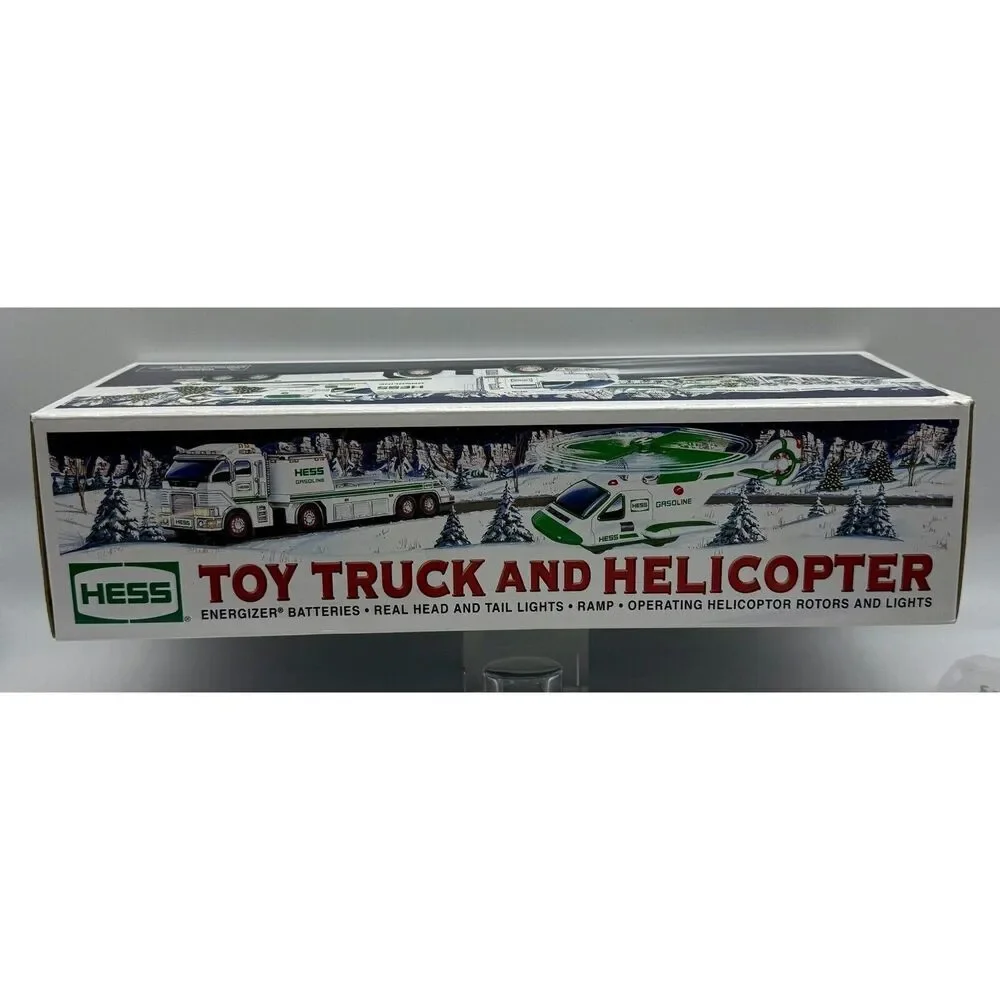 2006 Hess Toy‎ Truck and Helicopter With Lights And Spinning Blades Brand New
